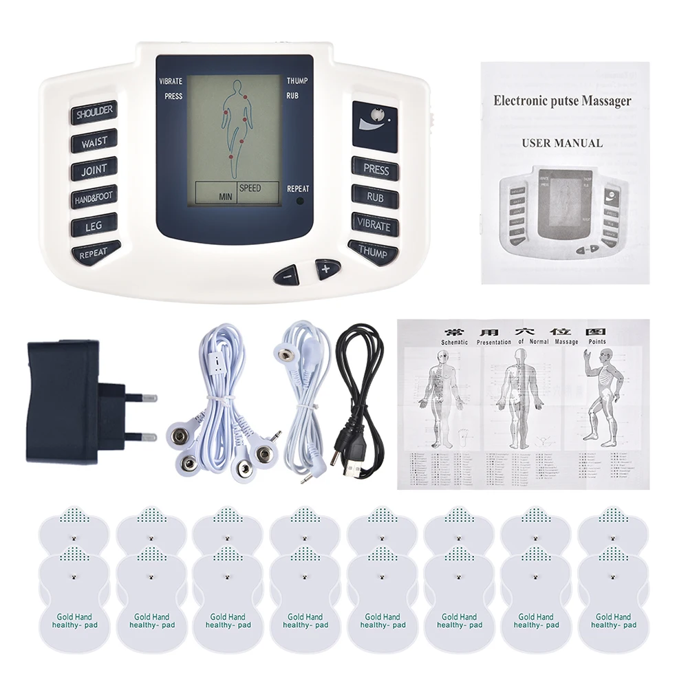 Therapy-Machine Tens Massager Physiotherapy-Apparatus Meridian Eu-Plug Pulse-Acupuncture