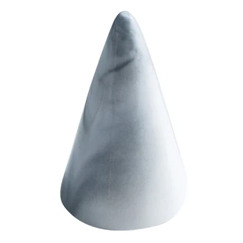 

Marble Decor Display Stand Jewelry Storage Gold Ceramic Ring Holder Tray Retail Stores Home Finger Cone Portable Nordic Style