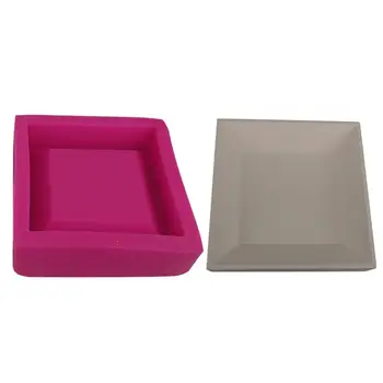 

Clear Water Concrete Table Storage Tray Cement Storage Tray Silicone Mold Creative Geometric Dish Storage DIY Production Tool
