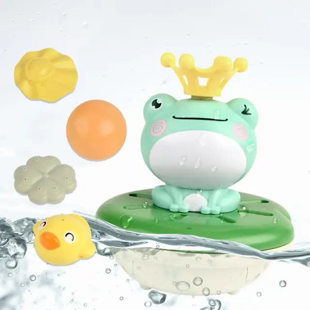 Baby Bath Toys For Children Korea Hot sale Cartoon Animal Frog Sprinkler for Kids Water Toys Swimming Bath Toy Children's Toys 1