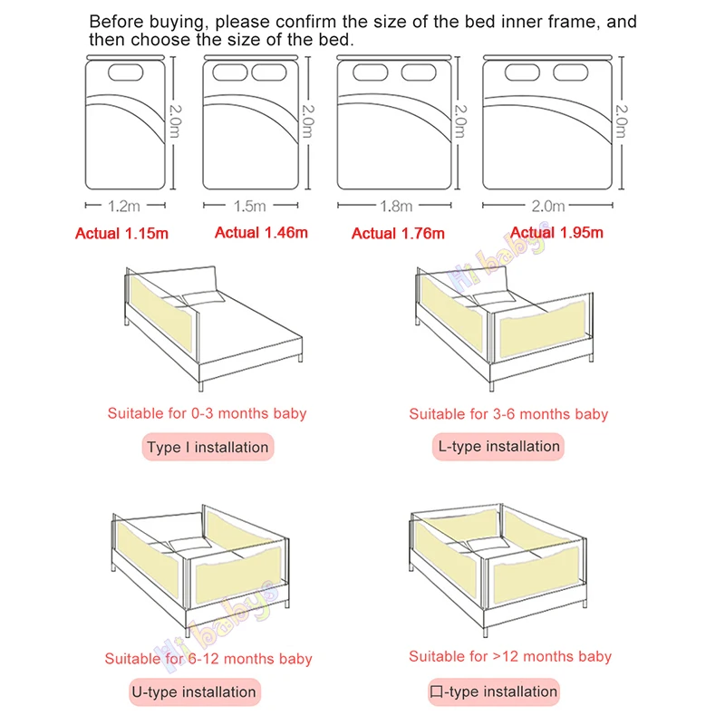 Детский манеж вертикальное подъемное ограждение для кровати Детские Безопасные ворота Регулируемый барьер Детская безопасность забор детская кроватка