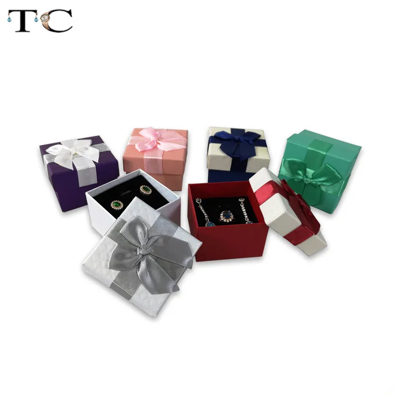 Оптовая продажа Подарочная коробка для колец упаковочная сережек органайзер
