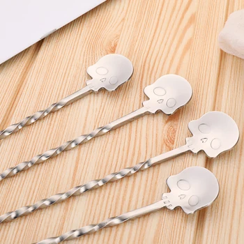 

2pcs Stainless Steel Swizzle Stick Cocktail Stirrer Coffee Stirrer Swizzle Stainless Steel Mixers, Spoons, Forks, Spoons