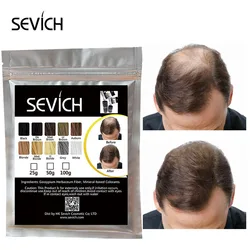 25g Sevich Hair Fibers Powder Original Refill Bag Keratin Plant Bagged Bald Fast Hair Loss Dense Hair Covering Hair Styling Wig
