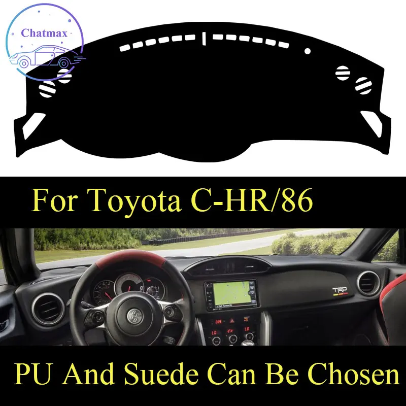 

Customize For Toyota 86/C-HR Dashboard Console Cover PU Leather Suede Protector Sunshield Pad