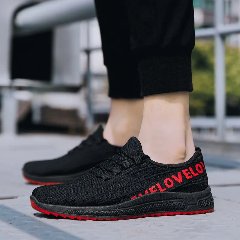 

2019 Spring And Summer New Style Knitted Surface Casual Shoes MEN'S Shoes Fly Woven Athletic Shoes Harajuku Running Hot Circle o