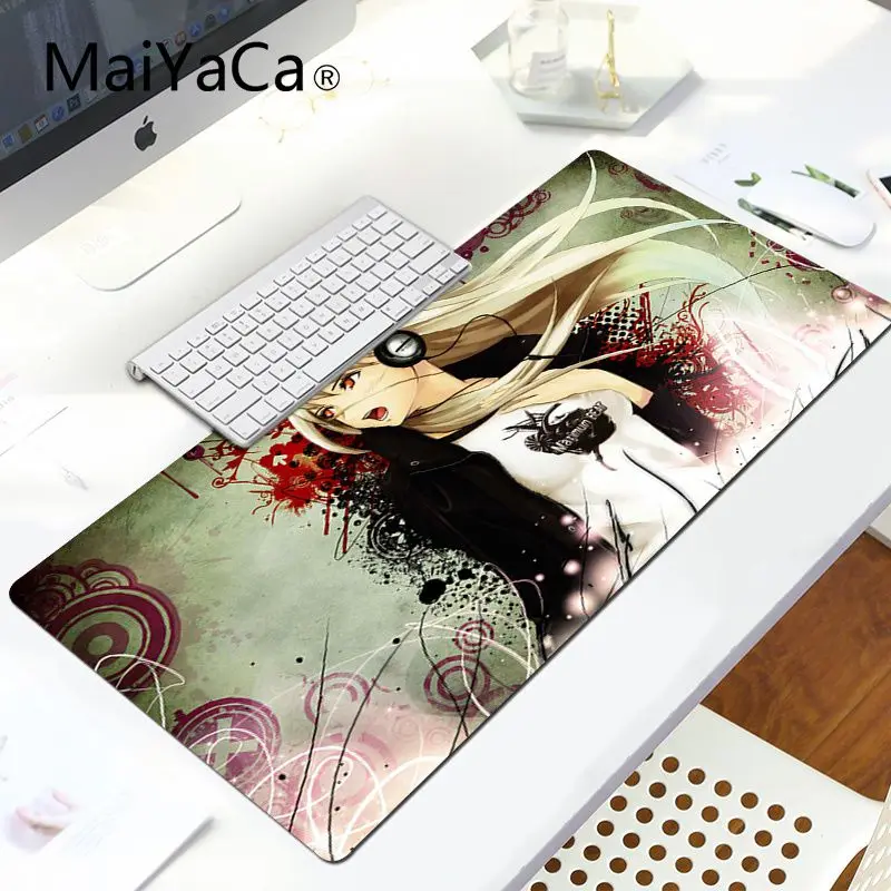 LockEdge 30x80cm MaiYaCa Sword Art онлайн и аниме коврики для мышки ноутбук коврик для мышки в стиле аниме Удобная мышка коврик игровая защелка для мыши - Цвет: LockEdge 30x80cm