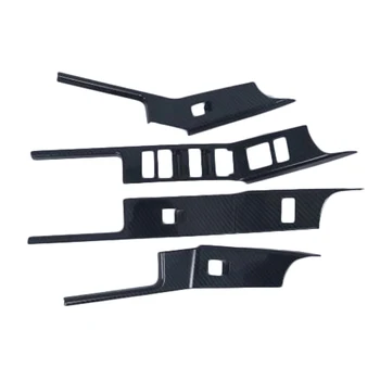 

Car Interior Decoration Armrest Window Lift Control Switch Button Cover Trim 4pcs For Land Rover Range Rover Velar 2017 2018