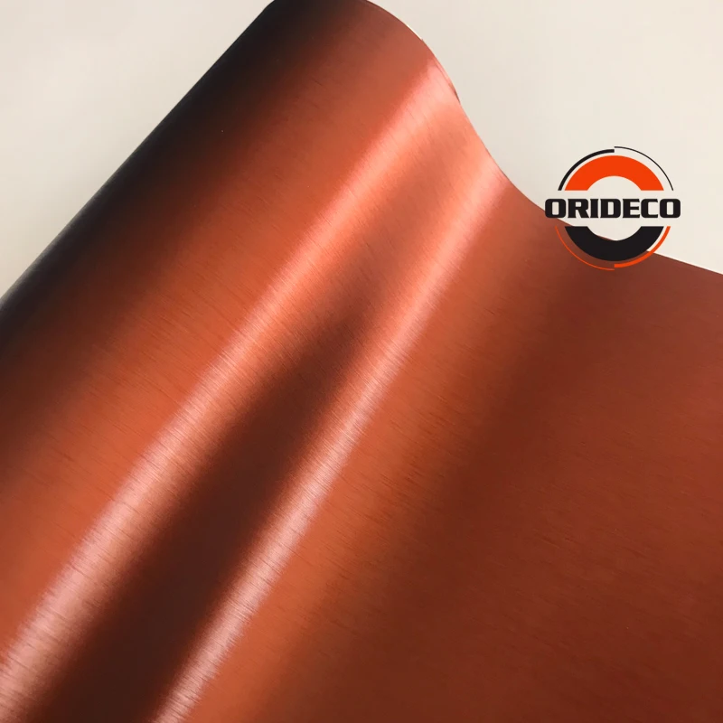 coffee brown brushed metallic car sticker film 3