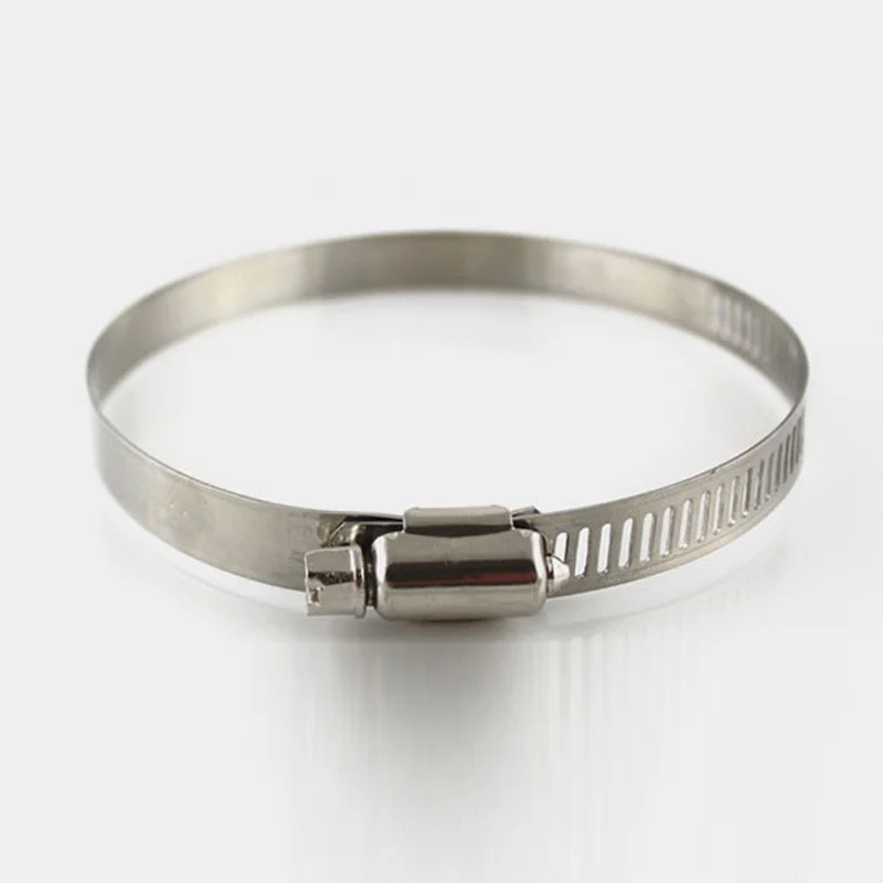 Hose Clamps 1Pcs 8mm-120mm Stainless Steel Drive Fuel Tube Water Pipe Fastener Worm Size Fixed Clip Hoop Spring Hoops