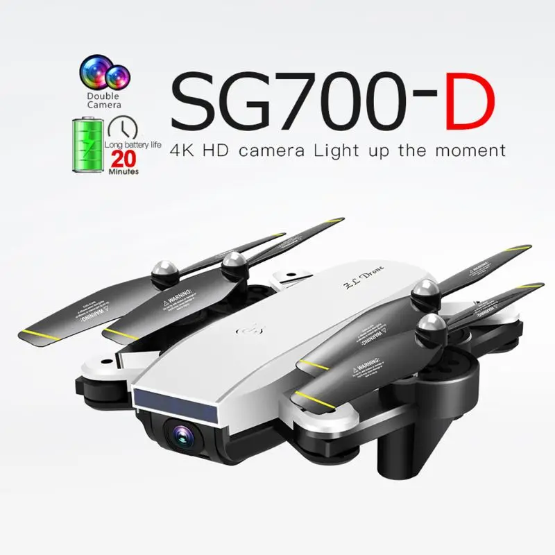 SG700-D 4K HD широкоугольный Дрон с камерой позиционирования складной FPV RC Квадрокоптер
