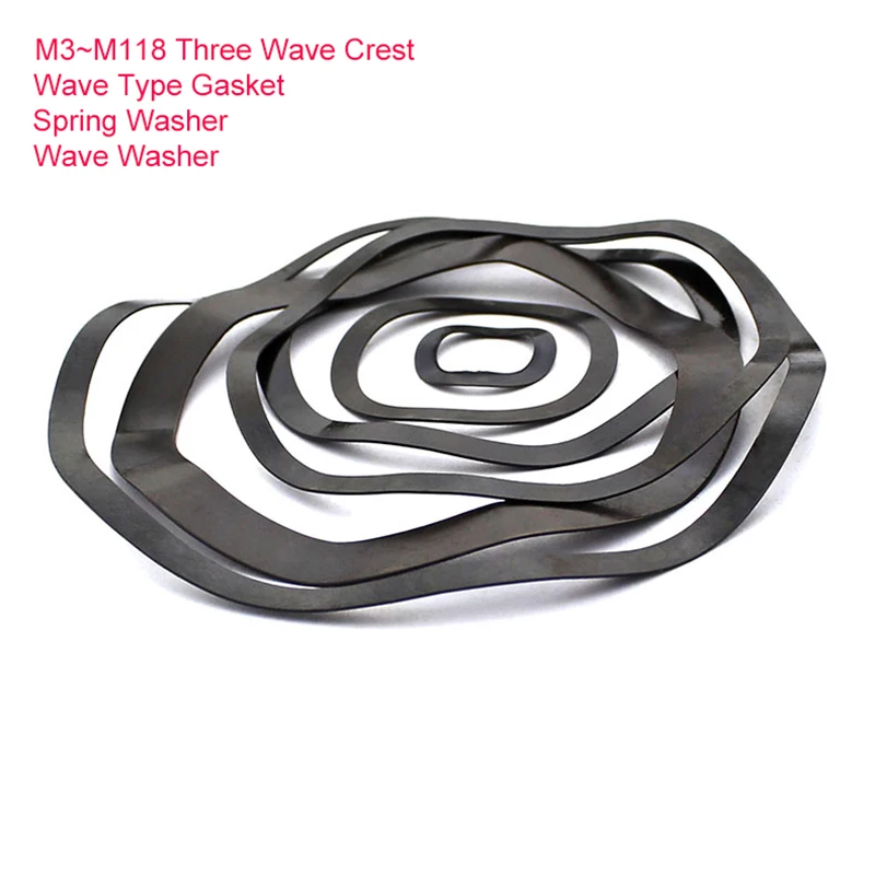 ThreeWaveCrestWaveTypeGasketSpringWasherWaveWasherM3M4M5M6