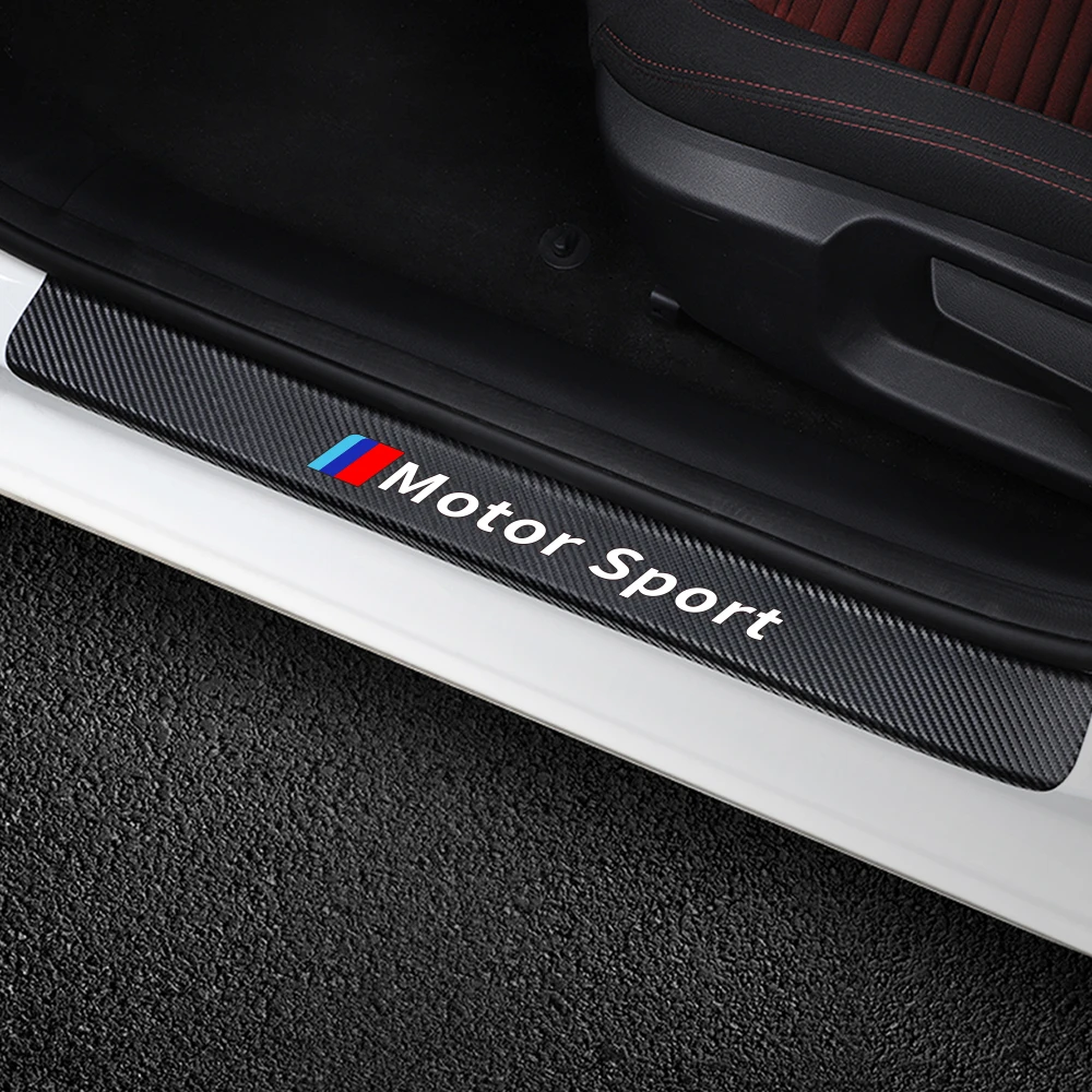 4 шт для мотоспорта автомобилей порога наклейки BMW E46 E90 E60 E39 E36 E87 E92 E91 E34 F30 E10 F20 F25 G30
