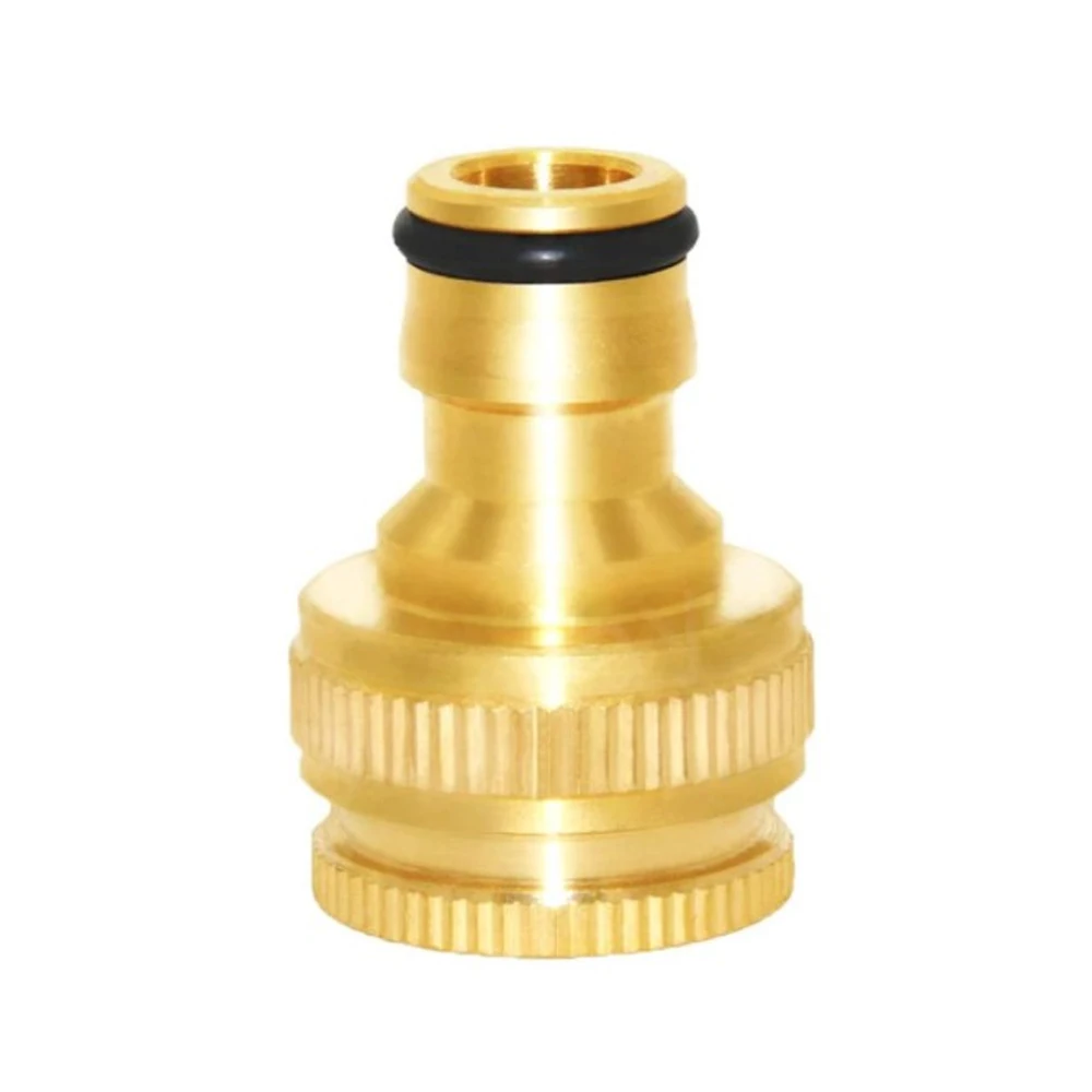 

1 Pcs 1/2" 3/4" Faucet Connector Brass Female Threaded Connector Adapter for Quick Connection of Garden Hose or Washing Machine