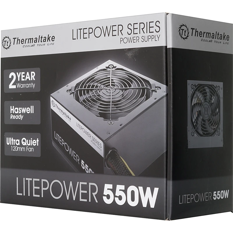 Блок питания Thermaltake ATX 550W LT-550P(24+4+4pin) APFC 120mm fan 5xSATA RTL