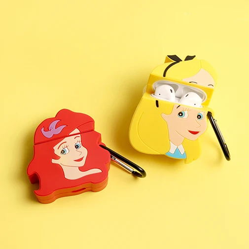 Мягкий чехол-карабин для девушек и женщин для AirPods 1& 2