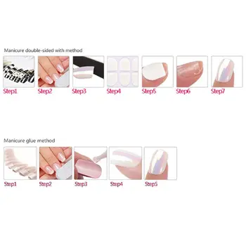 

24pcs/set 24pcs/set Wave Shell Acrylic Fake Fingernails Ins Rendering False Nails Simple Women Full Nail Tips Patch Short Nail