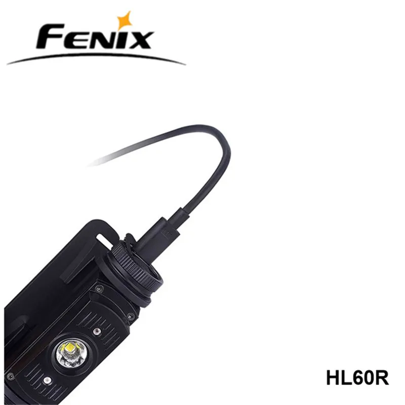 Fenix HL60R Cree XML светодиодный нейтральный белый микро перезаряжаемый головной светильник для улицы 18650 двойной светильник налобный фонарь с бесплатной батареей