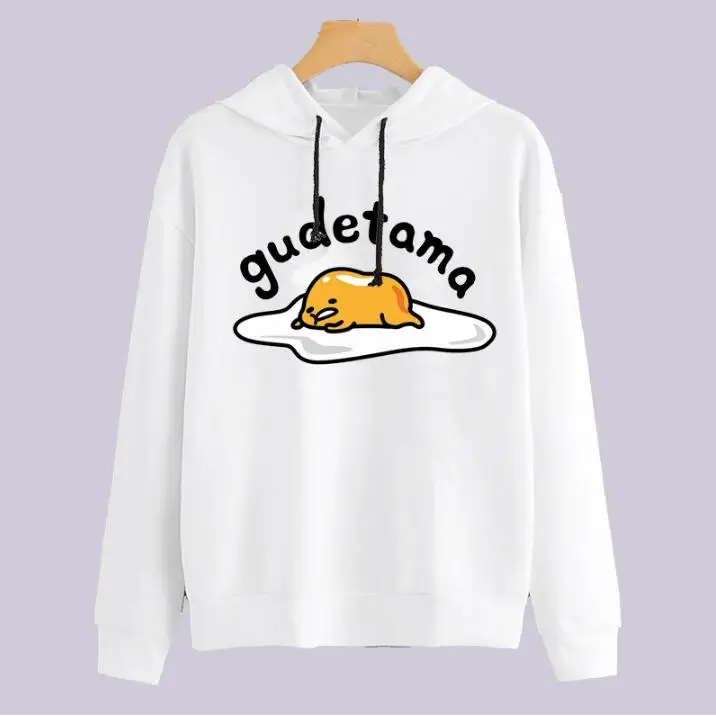 Осенние женские толстовки gudetama, Женская толстовка с капюшоном, свитшоты с длинным рукавом, женские свитшоты, повседневные трендовые женские платья