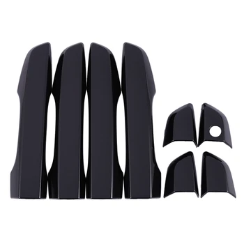 

8Pcs Glossy Black ABS Outer Exterior Door Outside Door Handle Cover Trim for Honda Civic 2016-2019 Car Styling