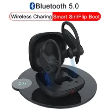 B10 настоящие беспроводные наушники Bluetooth 5,0, водонепроницаемые наушники, спортивные наушники с Ушными крючками, стереогарнитура, Беспроводная зарядка PK HBQ Q62