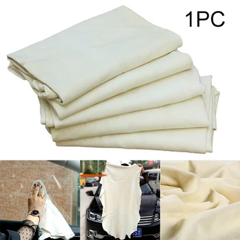 

Mayitr 1pc 70x40cm Irregular Shape Natural Chamois Leather Cloths Car Cleaning Washing Drying Large Towel Auto Tool