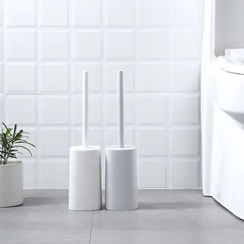 

1 Set Gray/Pink/White Optional 9*9*39cm Bathroom Toilet Brush Set With Holder Multi-color Cleaning Tool Long-Handled Supplies
