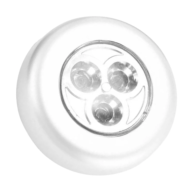 Touch contorl light 1/3/6 шт. в партии, 6 светодиодов движения Сенсор шкаф светильник диаметром 80 мм Беспроводной детектор светильник Авто включения/выключения лампы для защиты глаз шкаф лампа, лампа светильник - Цвет: Touch contorl light