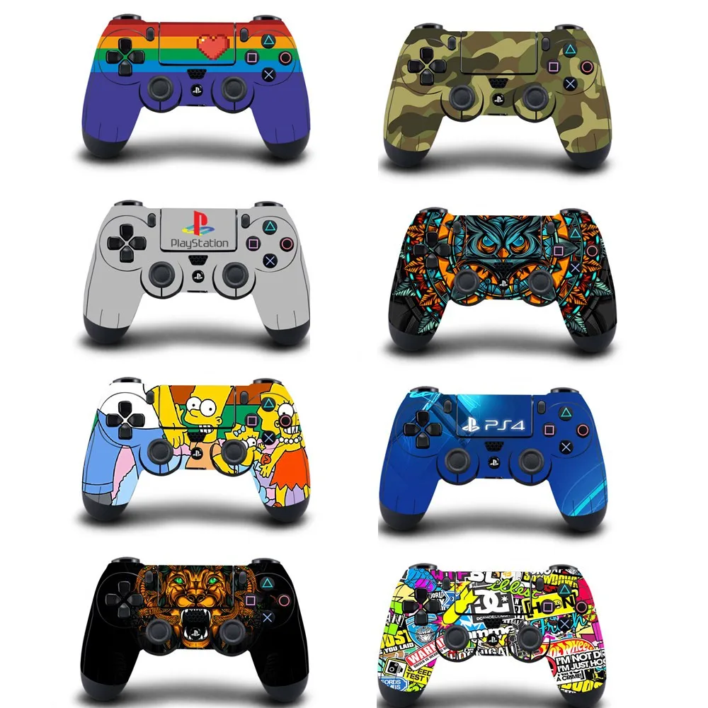 Защитный чехол наклейка для контроллера PS4 DualShock 4 Playstation Pro Slim Decal виниловые