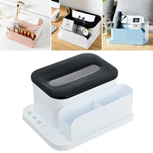 1X коробка для хранения салфеток Orginazer держатель ручки чехол Настольный пульт дистанционного управления Органайзер Домашний магазин отель стол украшения стола