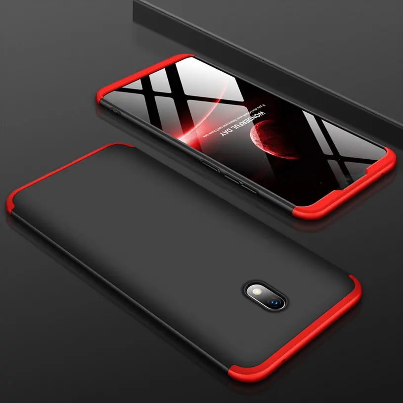3-в-1 защитный чехол на весь экран для Xiaomi Redmi Note 8 Pro 8A заднюю панель с полной