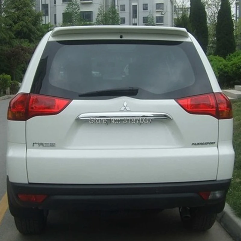 Спортивный спойлер для Mitsubishi Pajero модель 2008-2016ABS пластиковый Неокрашенный чехол