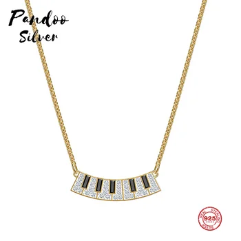 

Fashion Charm Pure Original 1:1 Copy, Simple Electronic Keyboard Clavicle Chain Necklace Female Luxury Jewelry Gifts