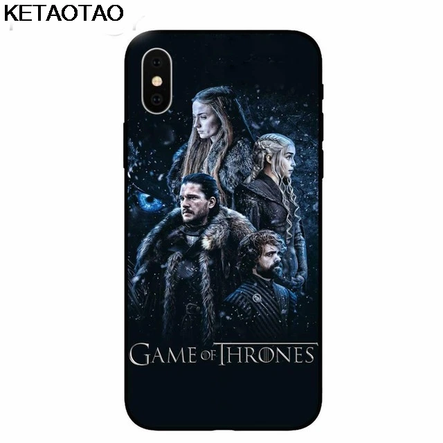 Чехол для телефона KETAOTAO Game Thrones Daenerys Dragon Jon Snow tyrion s для iphone 8 Plus X XS XR 11 Pro Чехол из мягкого ТПУ резины и силикона - Цвет: Бежевый