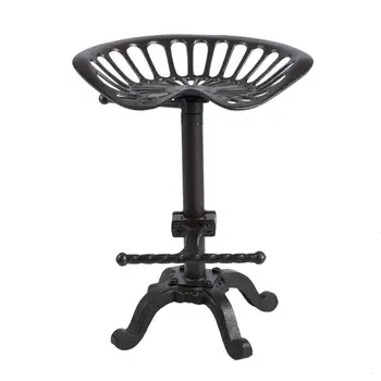 

Adjustable Height Swivel Barstool Vintage Tractor Seat Bar Stool Rustic Cast Iron Chair Industrial Style Chair Free Shipping