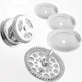 

3PC Reusable Stainless Steel French Press Coffee Maker Filtering Mesh Filter for French Press Tea dolci gusto refillable capsule