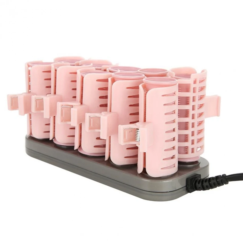 Us Plug 10 шт./компл. бигуди Электрический трубчатый ролик с нагревом волос вьющиеся палочки для укладки инструменты массажный ролик папильотки и аксессуары