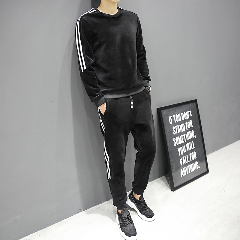 Conjunto Hombre Мужская Осенняя Повседневная хлопковая спортивная куртка наборы