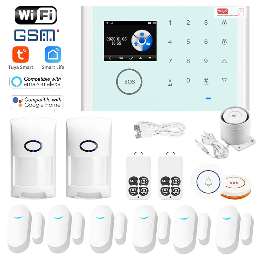 Беспроводная домашняя система охранной сигнализации WIFI GSM GPRS комплект с