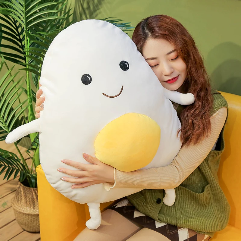 40/60/80 см Kawaii Плюшевые подушки детские плюшевые яйцо Jun мягкие Еда Куклы Горячая Распродажа милый Плюшевые игрушки мягкий диван-подушка кукла подушка для девочек, подарок