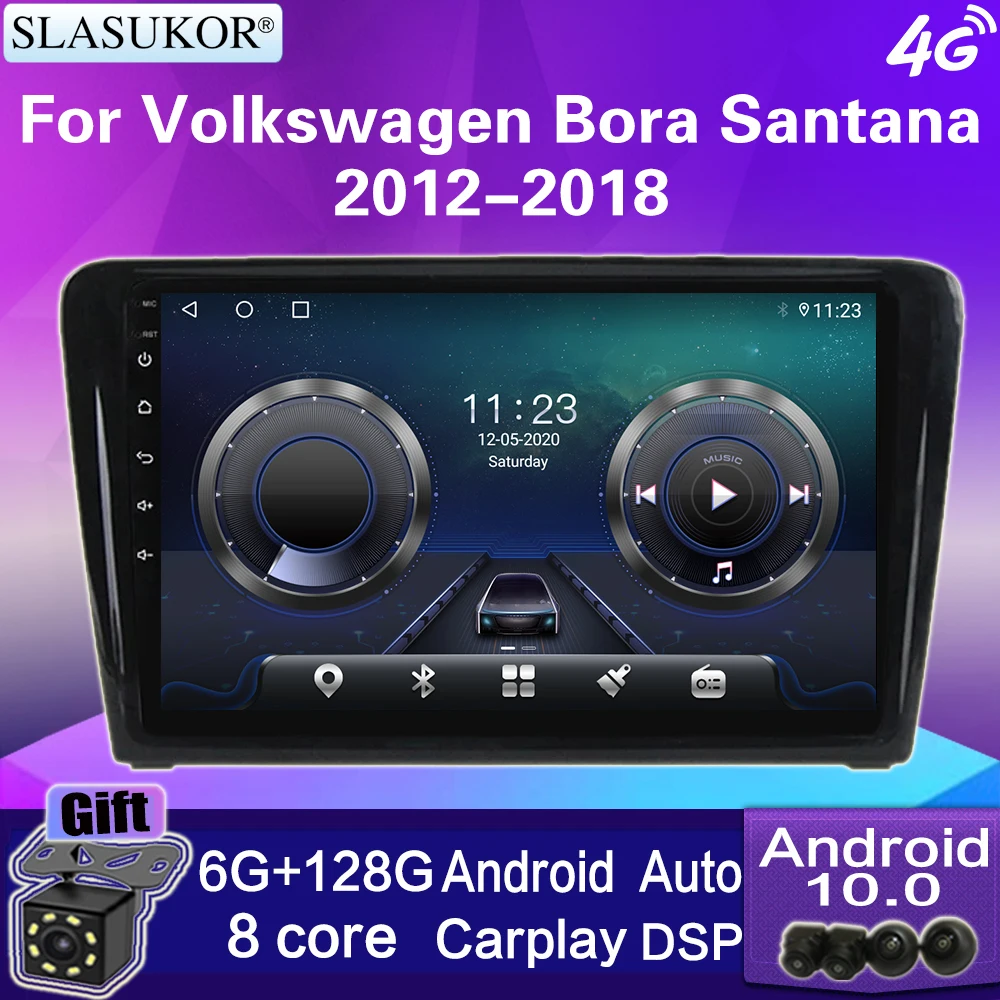 Автомобильный радиоприемник мультимедийная система 9 &quotна Android 10 для Volkswagen Bora