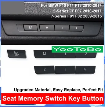 

Black ABS Car Interior Inner Seat Chair Memory Switch Key Button Cover Sequin Trim For BMW F10 F11 F18 F07 F01 F02 520 525 730