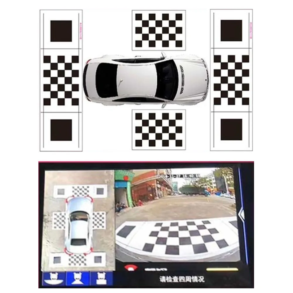Automotive 360° panorama system debugging cloth,calibration cloth ，suitable for debugging and splicing of all 360° systems
