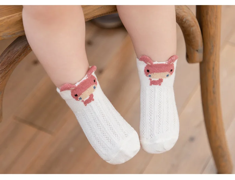 Meias do Bebê Menino da Criança Primavera Verão Crianças Malha Fina Meninas Algodão Recém-nascido Roupas Acessórios 5 Par - Lote 14 Mamãe e Bebê