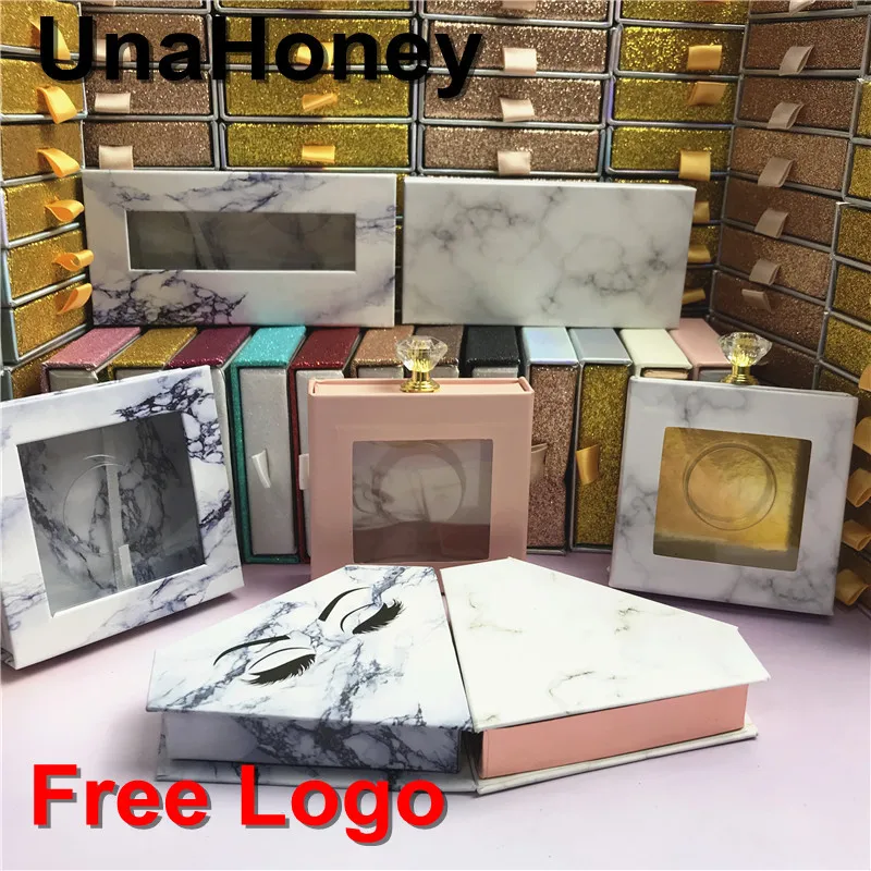 

Mink False Eyelashes Packaging Box Custom Your Logo Fake Empty 25mm mink eyelashes vendor with tray make up