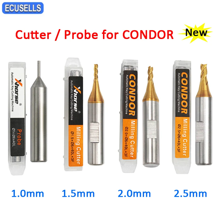Cutter Probe 1.0mm 1.5mm 2.0mm 2.5mm for Xhorse CONDOR XC MINI Plus Dolphin XP-005 XP-007 Key Cutting Machine | Автомобили и