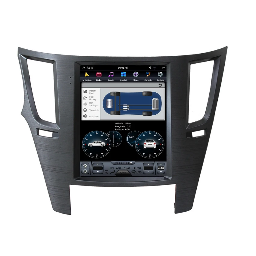 For Tesla style Android 9.0 Car GPS Navigation For Subaru Legacy Outback 2009 2010 2012 2013 2014 head unit multimedia radio tape recorder4