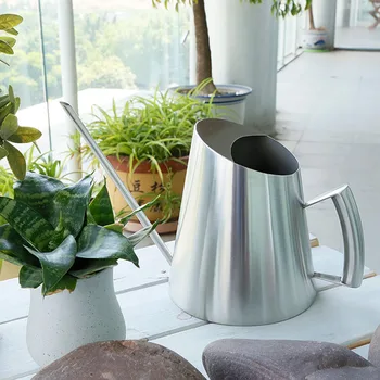 

Long Mouth 400ML Durable Indoor Outdoor With Handle Anti Corrosion Tools Stainless Steel Hand Polished Garden Watering Can