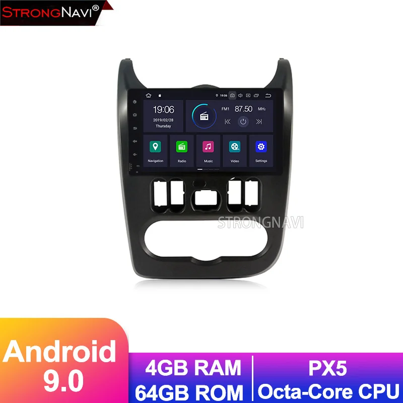 9 дюймов Android 0 автомобильный dvd-плеер для Renault DACIA LOGAN 2009-2013 мультимедийный плеер с