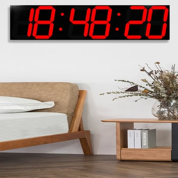 

wall clock часы светодиодные механизм часов retro wall clock digital clock a bela e a fera радио часы